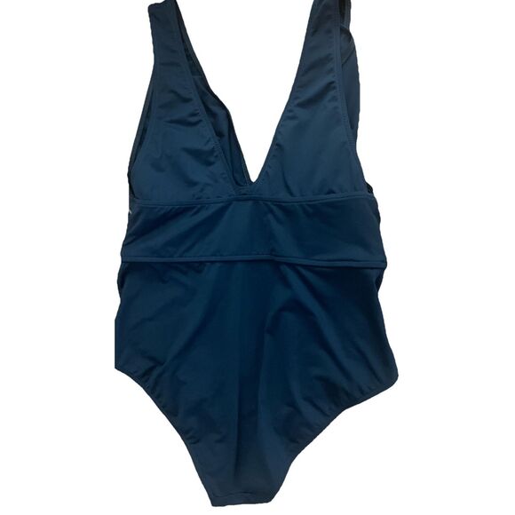 NEW $275 Bondi Born V Neck Victoria One-Piece Swimsuit Blue XLarge - Picture 7 of 8